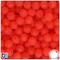 BeadTin Burnt Orange Frosted 10mm Round Plastic Craft Beads (150pcs)